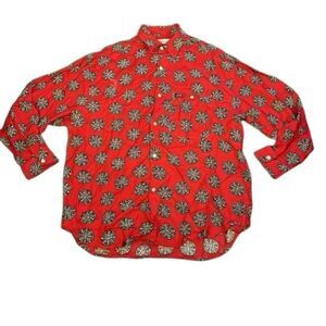 GUESS BY GEORGES MARCIANO GRAPHIC BUTTON UP SHIRT